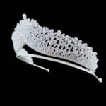 Gümüş Kaplamalı ve Zirkon Tasli Gelin Taci